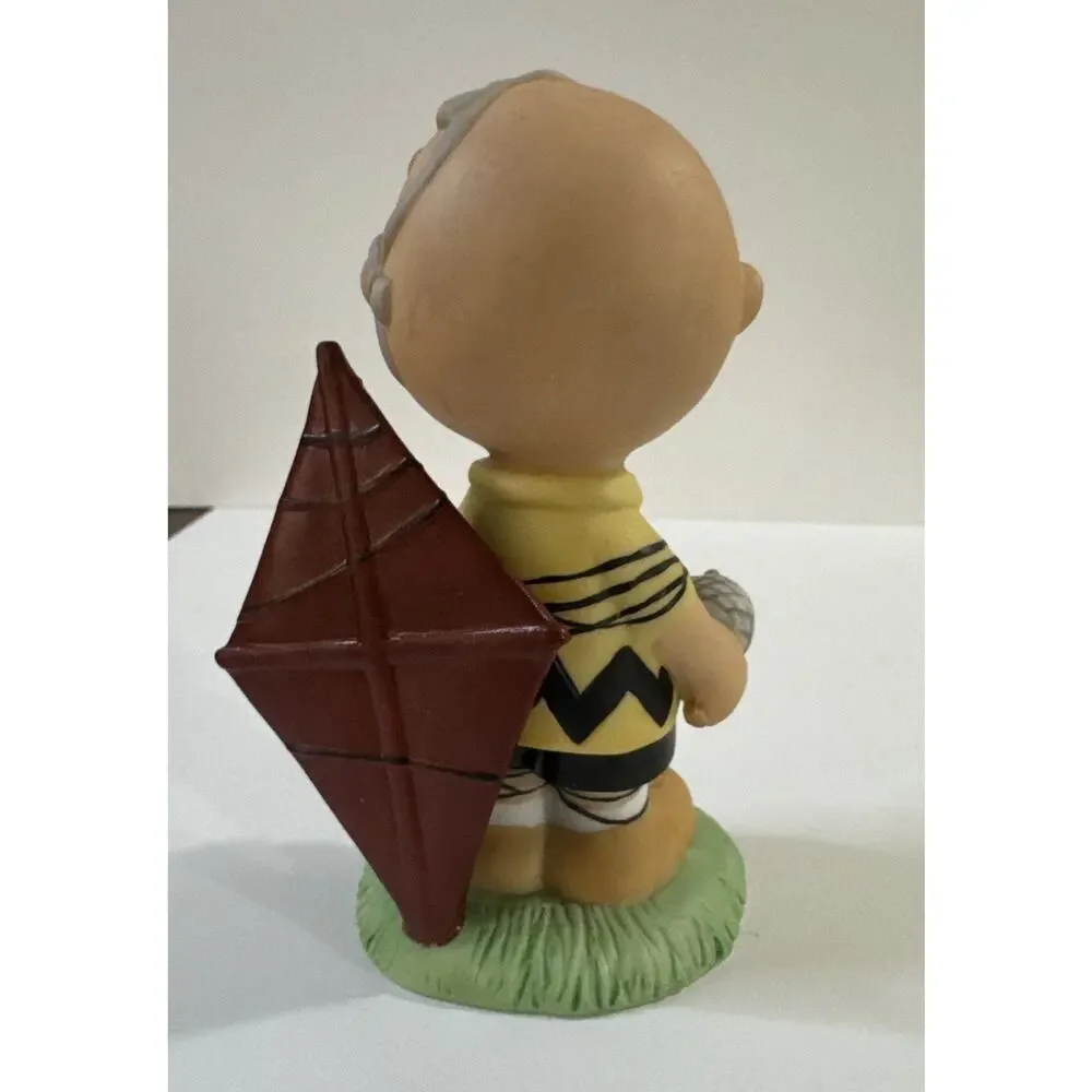 PEANUTS Snoopy Charlie Brown tied up in Kite Westland Giftware Figurine # 8216
